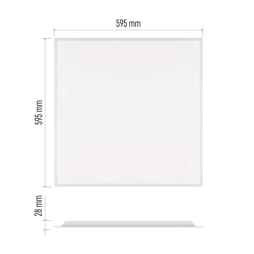 LED panel za spušteni plafon DIXXO LED/36W/230V 4000K 60x60 cm bela