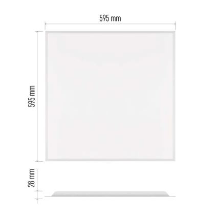 LED panel za spušteni plafon DIXXO LED/36W/230V 4000K UGR19 60x60 cm bela