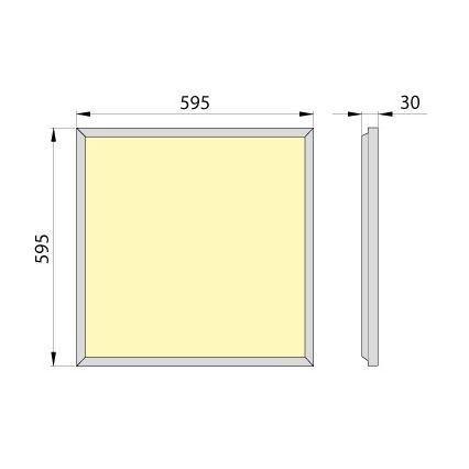 LED panel za ugradnju OREGA PLUS 60 LED/40W/230V 4000K IP40