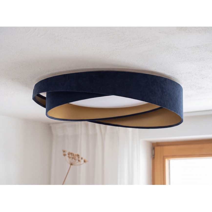 LED plafonjera GALAXY MODERN LED/24W/230V, prečnik 55 cm, plava/zlatna