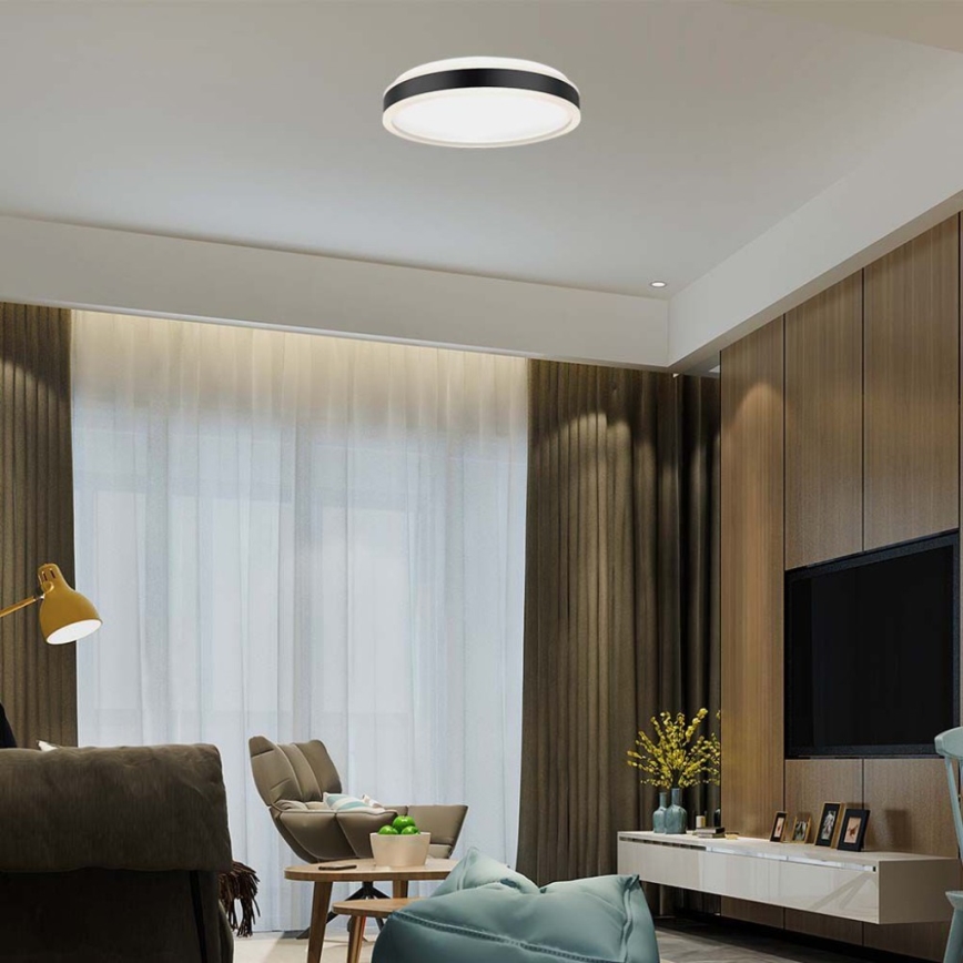 LED Plafonjera LED/24W/230V 4000K pr. 45 cm crno