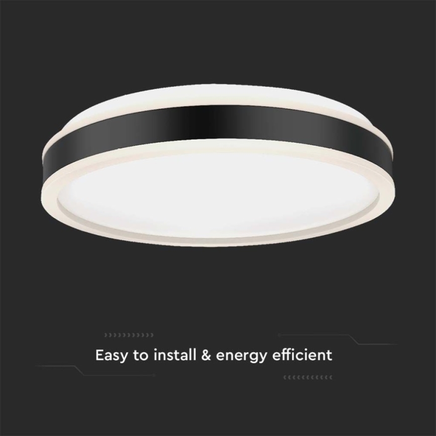 LED Plafonjera LED/24W/230V 4000K pr. 45 cm crno