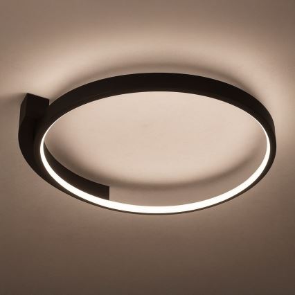LED plafonjera LUNA LED/18W/230V prečnik 42,5 cm crna