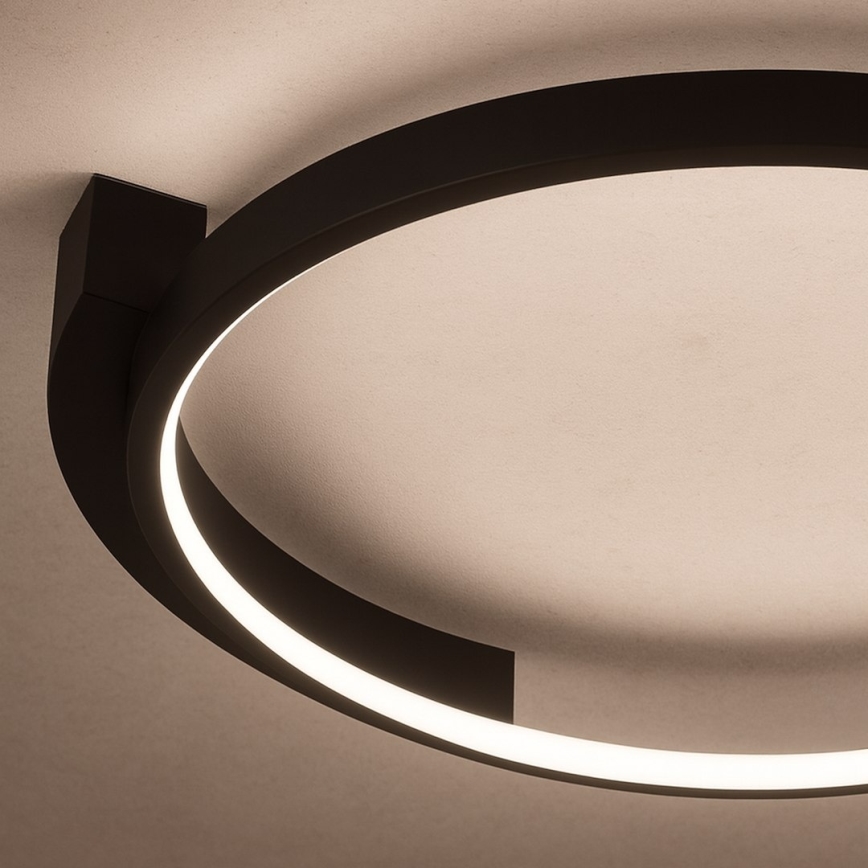 LED plafonjera LUNA LED/18W/230V prečnik 42,5 cm crna
