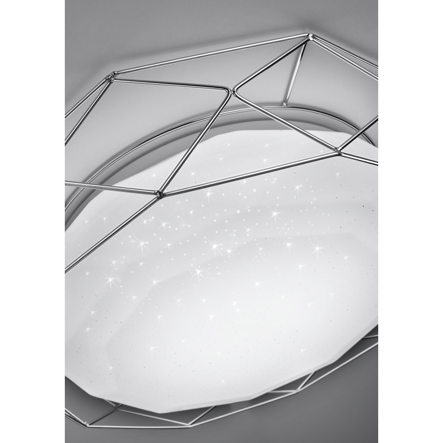 LED plafonjera SVEN LED/24W/230V, prečnik 43 cm, sjajni hrom