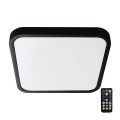 LED plafonjera za kupatilo sa senzorom SAMSUNG čip LED/18W/230V IP44 4000K 29x29 cm crna + daljinski upravljač