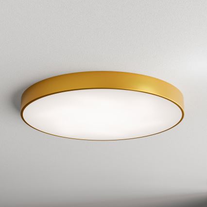 LED plafonska lampa CLEO LED/96W/230V 3000K prečnik 80 cm zlatna