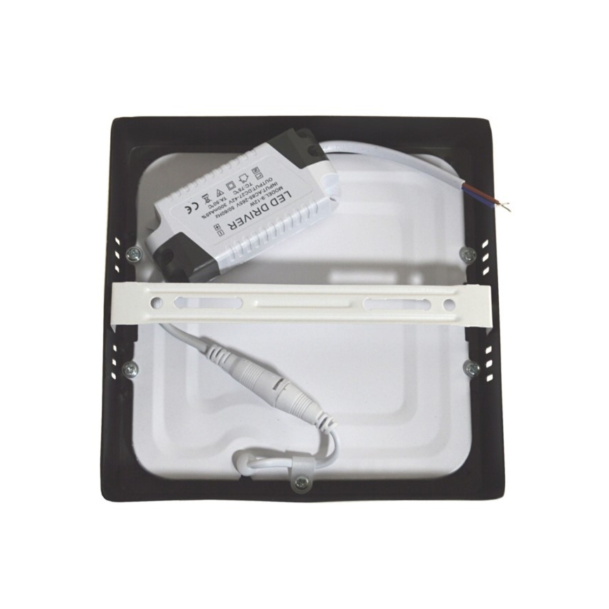 LED plafonska lampa GERRY LED/12W/230V 4000K crna