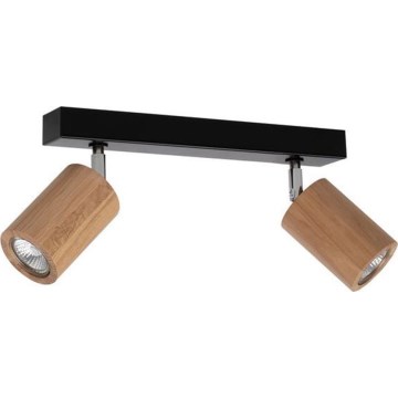 LED plafonska spot svetiljka MATTI 2xGU10/5W/230V hrast
