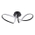 LED plafonska svetiljka FLAVIA LED/33W/230V 24x61 cm crna