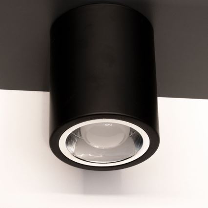 LED plafonska svetiljka JUPITER 1xE27/6W/230V 120x98 mm crna