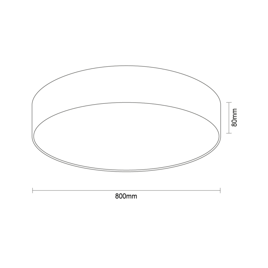LED plafonska svetiljka LED/135W/230V 3000/4000/6500K prečnik 80 cm bela
