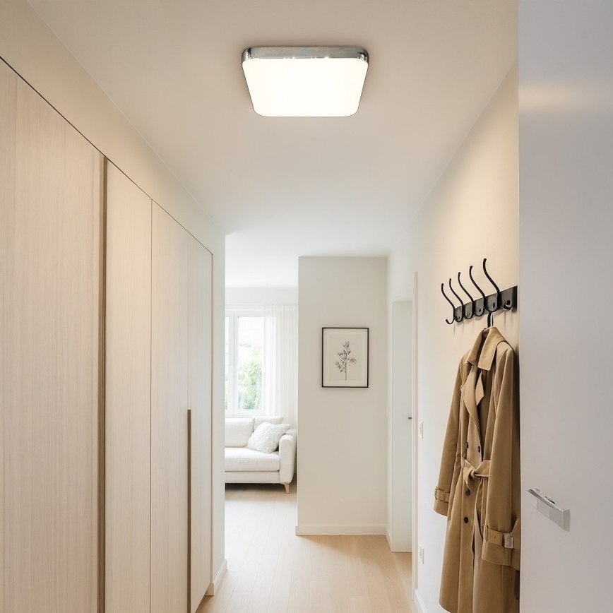LED plafonska svetiljka NEMO LED/36W/230V 50x50 cm sjajni hrom