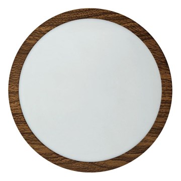 LED plafonska svetiljka RING LED/18W/230V 4200K prečnik 21 cm braon