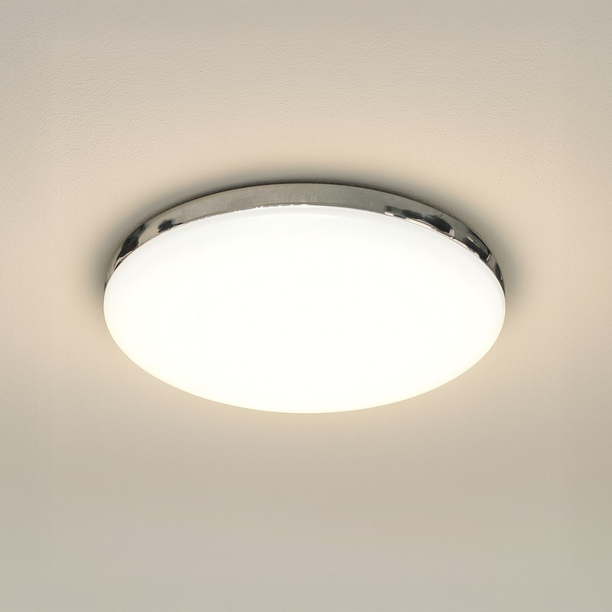LED plafonska svetiljka za kupatilo MAYA LED/15W/230V, prečnika 33 cm, IP44, sjajni hrom