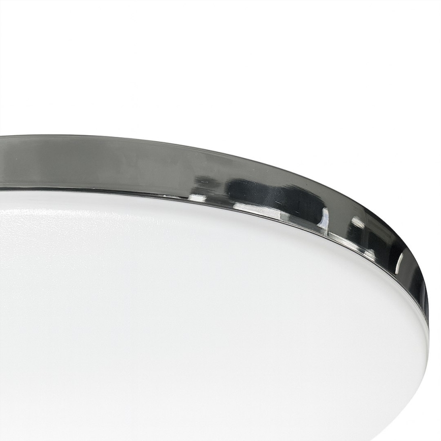 LED plafonska svetiljka za kupatilo MAYA LED/15W/230V, prečnika 33 cm, IP44, sjajni hrom