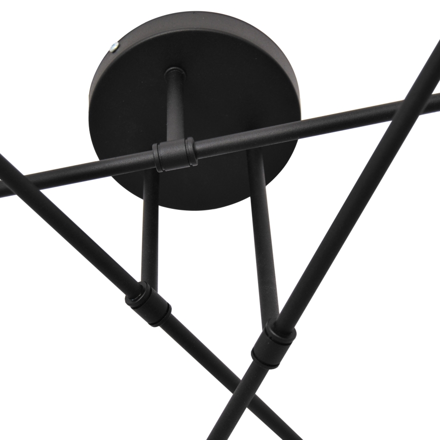 LED plafonski luster CAMBRIDGE 6xE27/8W/230V crna