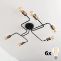 LED plafonski luster TUBE 6xE27/15W/230V