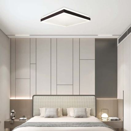 LED plafonsko svetlo 18W, 230V, 4000K, 35x35 cm, crno