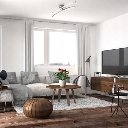 LED plafonsko svetlo 2xLED/6W/230V sjajni hrom