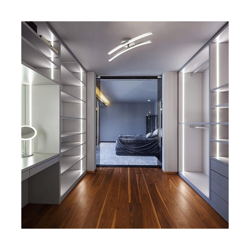 LED plafonsko svetlo 2xLED/6W/230V sjajni hrom