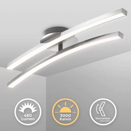 LED plafonsko svetlo 2xLED/6W/230V sjajni hrom