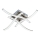 LED plafonsko svetlo 4xLED/2,6W/230V 3000K mat hrom