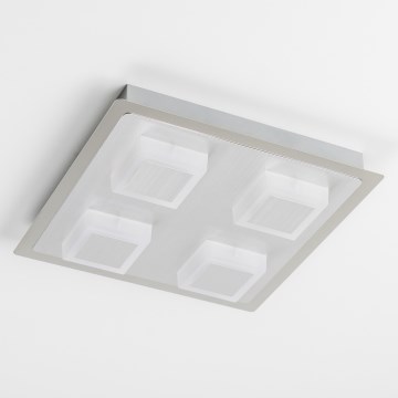 LED plafonsko svetlo 4xLED/5W/230V 3000K 28x28 cm mat hrom