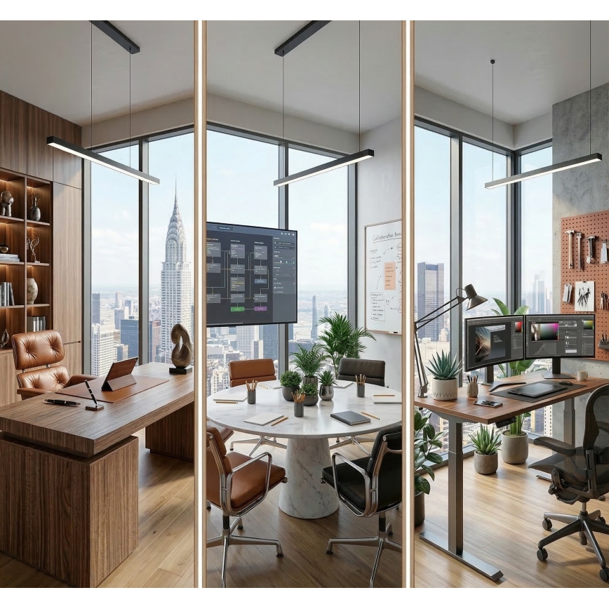 LED plafonsko svetlo ALLDAY BASIC LED/20/30/40W/230V 2700/4000/6000K 120 cm crno