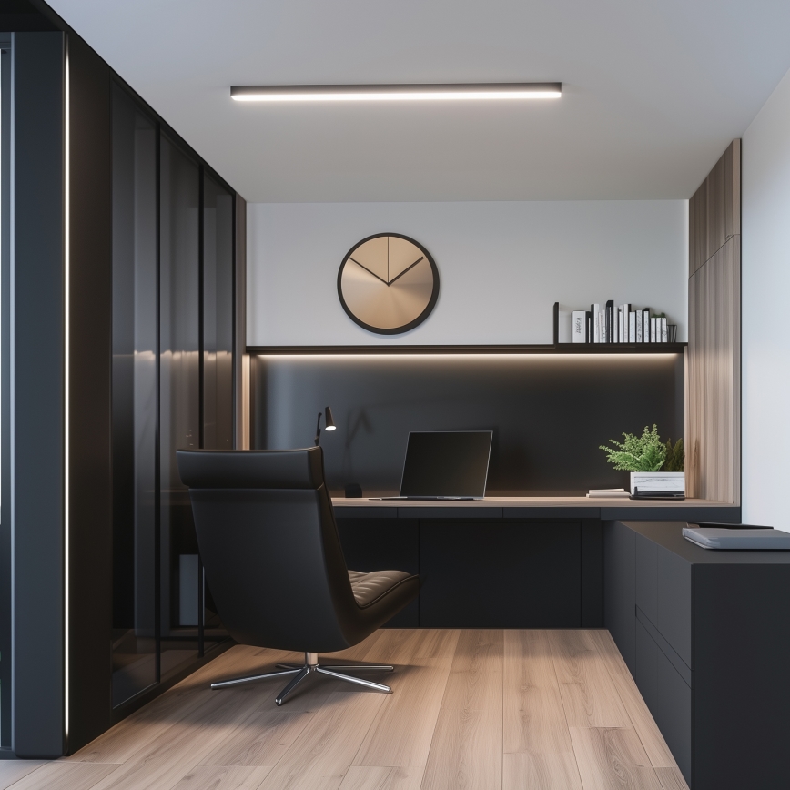 LED plafonsko svetlo ALLDAY BASIC LED/40W/230V 2700/4000/6000K crna