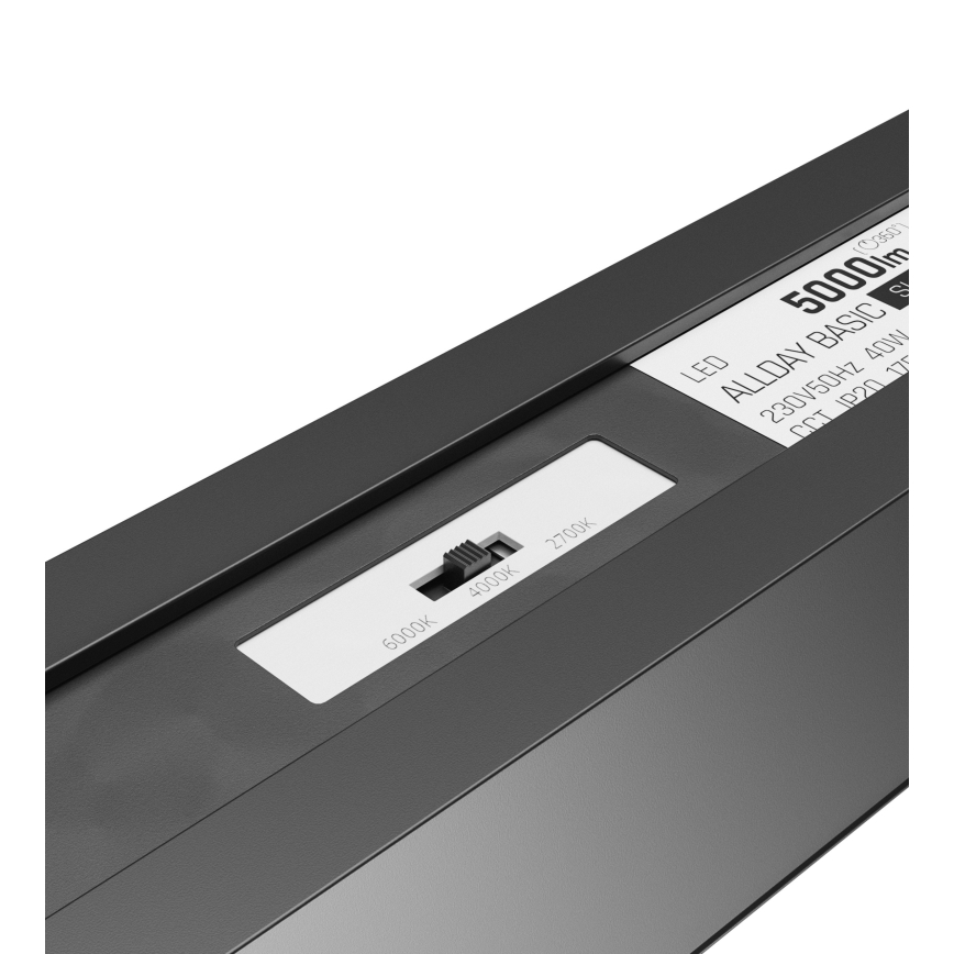 LED plafonsko svetlo ALLDAY BASIC LED/40W/230V 2700/4000/6000K crna