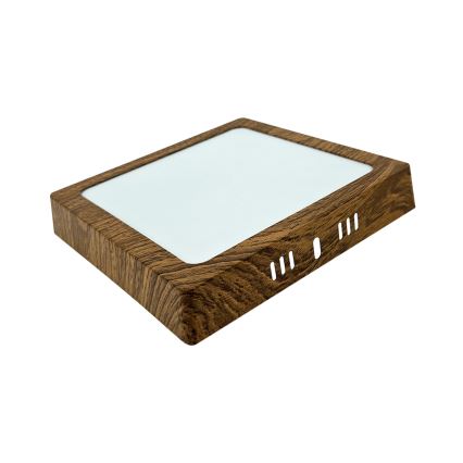 LED plafonsko svetlo BLOCK LED/12W/230V 4200K 16,3x16,3 cm braon