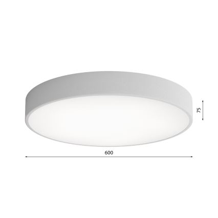 LED plafonsko svetlo CLEO LED/69W/230V 4000K, prečnik 60 cm, sivo