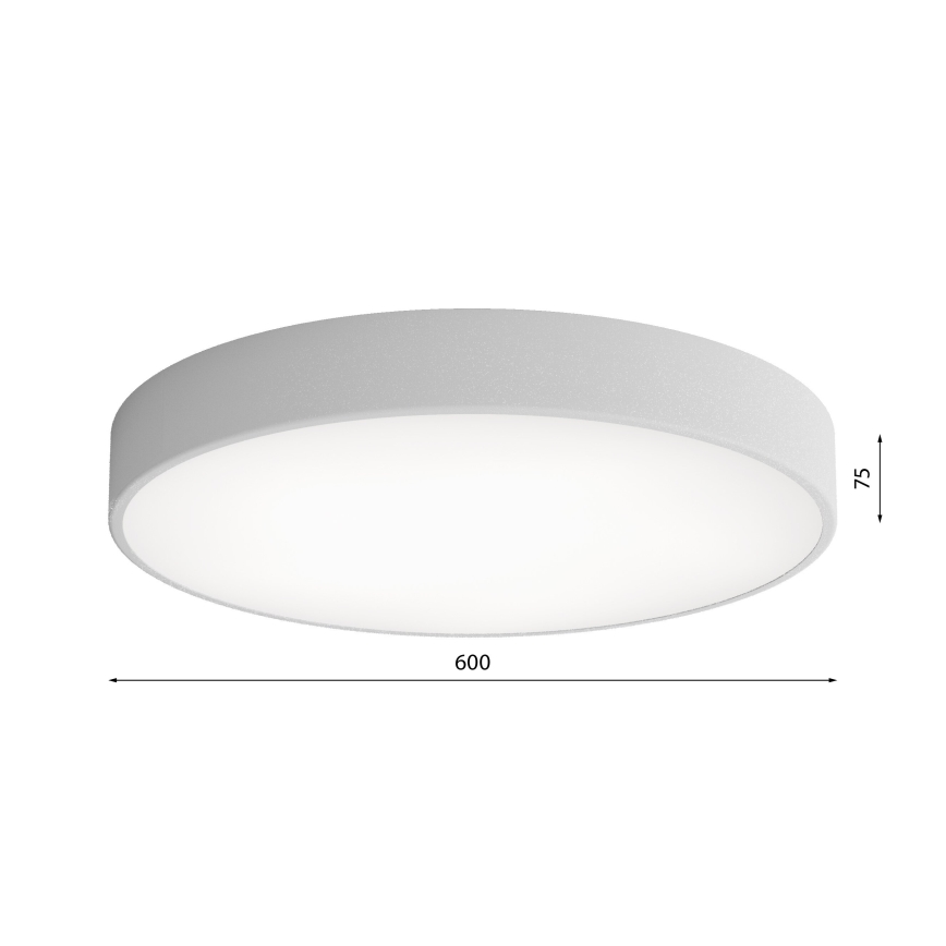 LED plafonsko svetlo CLEO LED/69W/230V 4000K, prečnik 60 cm, sivo