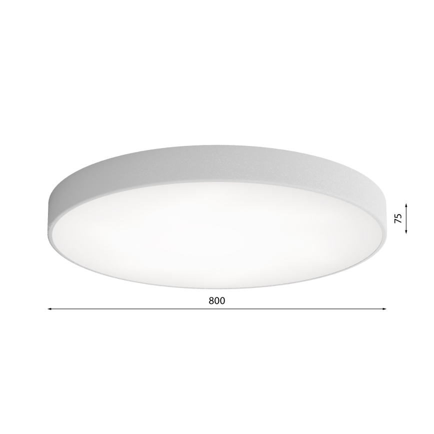 LED plafonsko svetlo CLEO LED/96W/230V 3000K Ø 80 cm siva