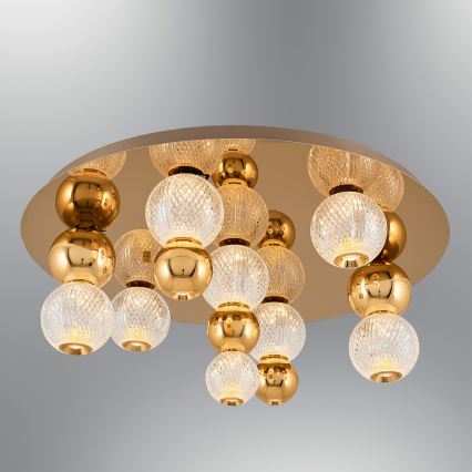 LED plafonsko svetlo CREMONA LED/37W/230V 3000K zlatno