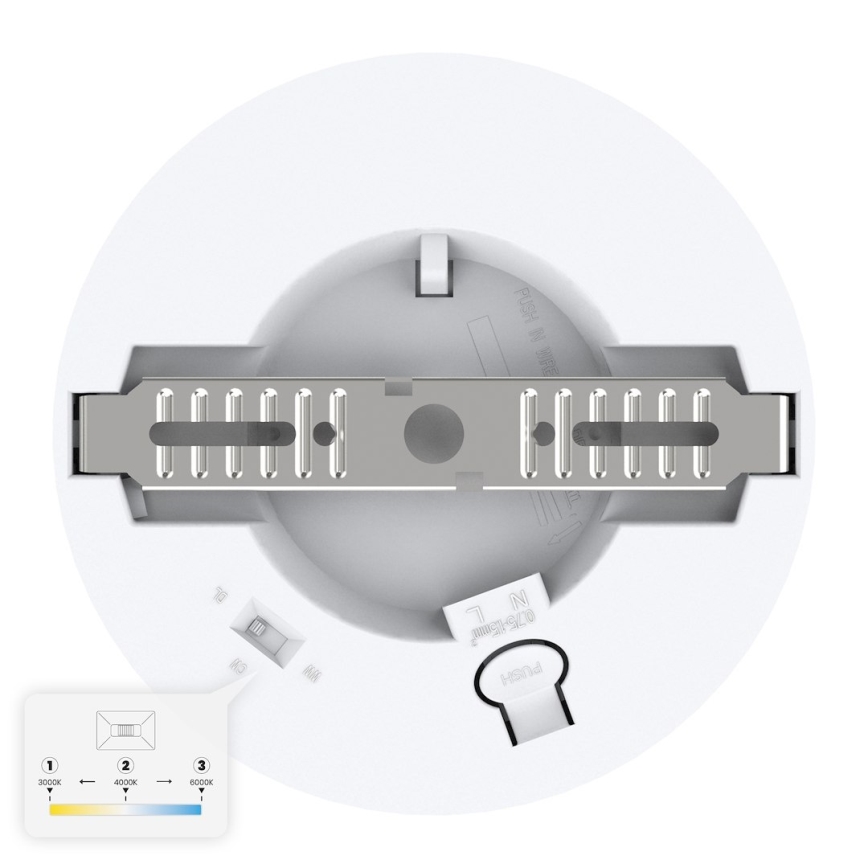 LED plafonsko svetlo EVORA LED/6W/230V 3000/4000/6000K prečnik 14 cm belo