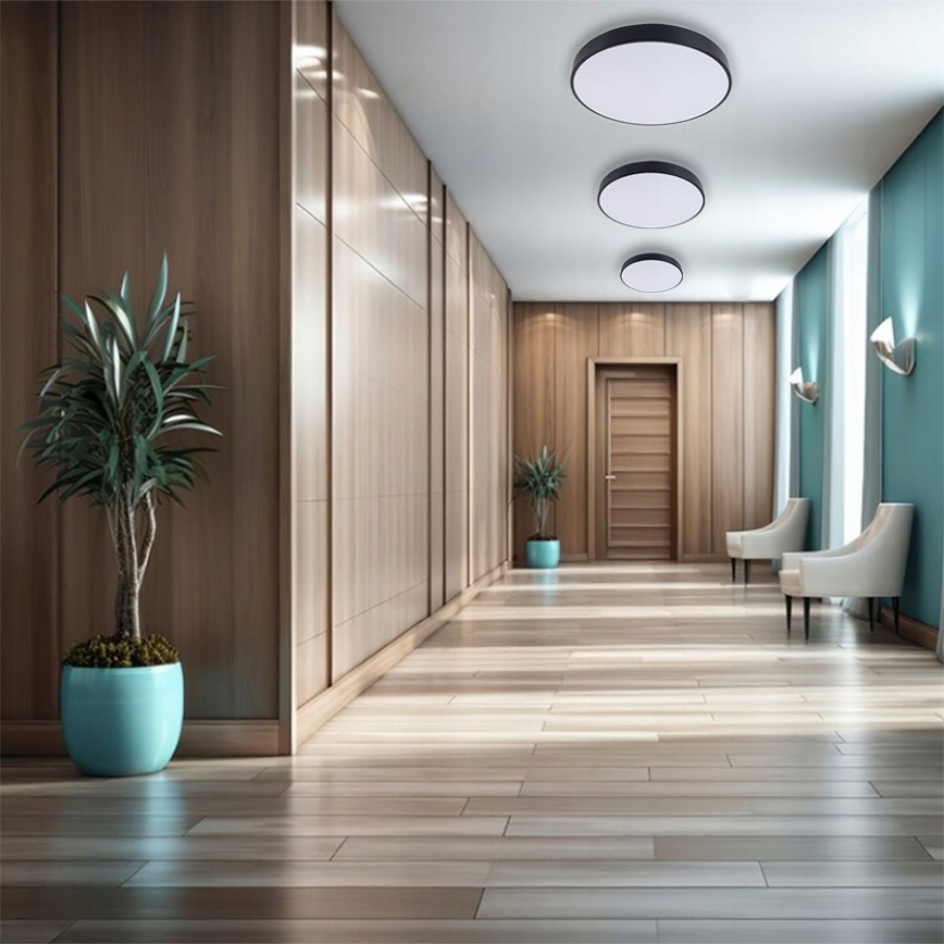 LED plafonsko svetlo FELIZ LED/40W/230V 4000K prečnik 40 cm crno