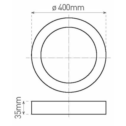 LED plafonsko svetlo FENIX LED/32W/230V 3800K preč. 40 cm