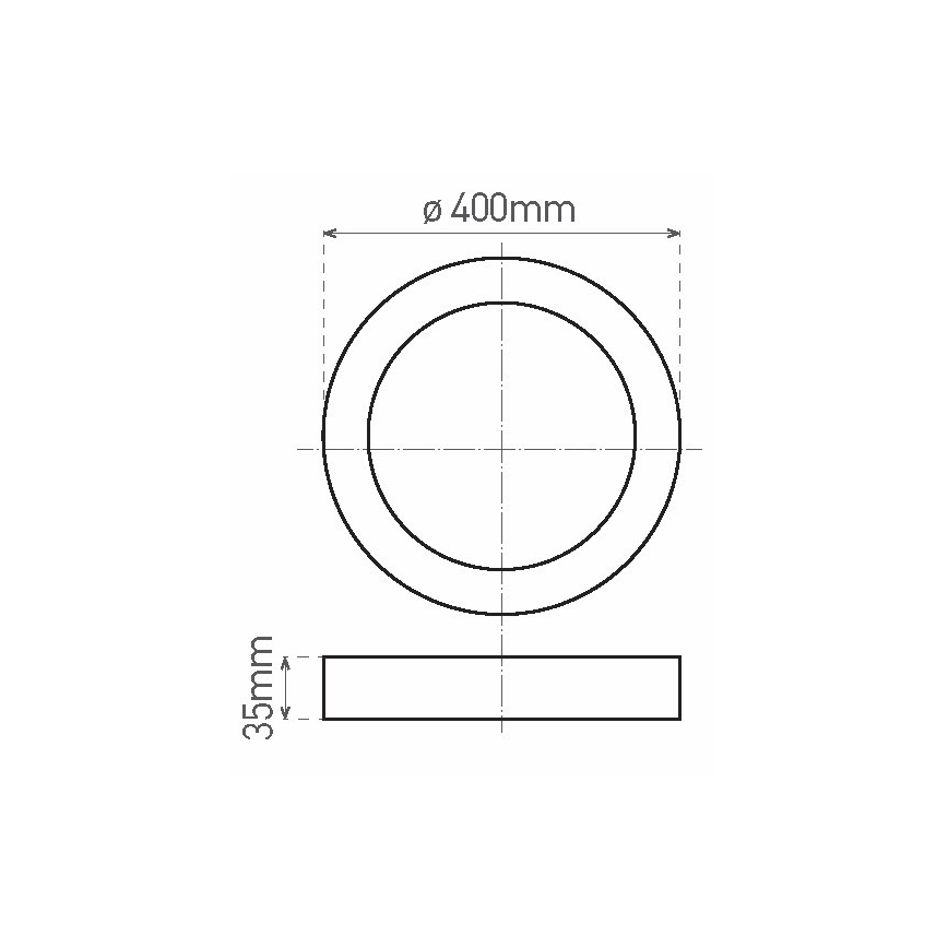 LED plafonsko svetlo FENIX LED/32W/230V 3800K Ø 40 cm snežno belo