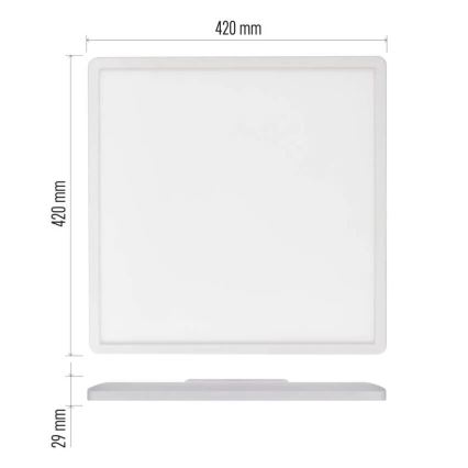 LED plafonsko svetlo FLORI LED/22W/230V 4000K belo 42x42 cm