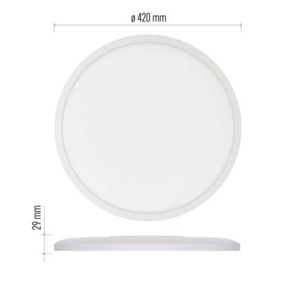 LED plafonsko svetlo FLORI LED/22W/230V 4000K belo prečnik 42 cm