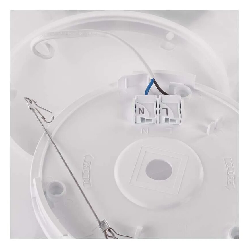 LED plafonsko svetlo FLORI LED/22W/230V 4000K crna 42x42 cm