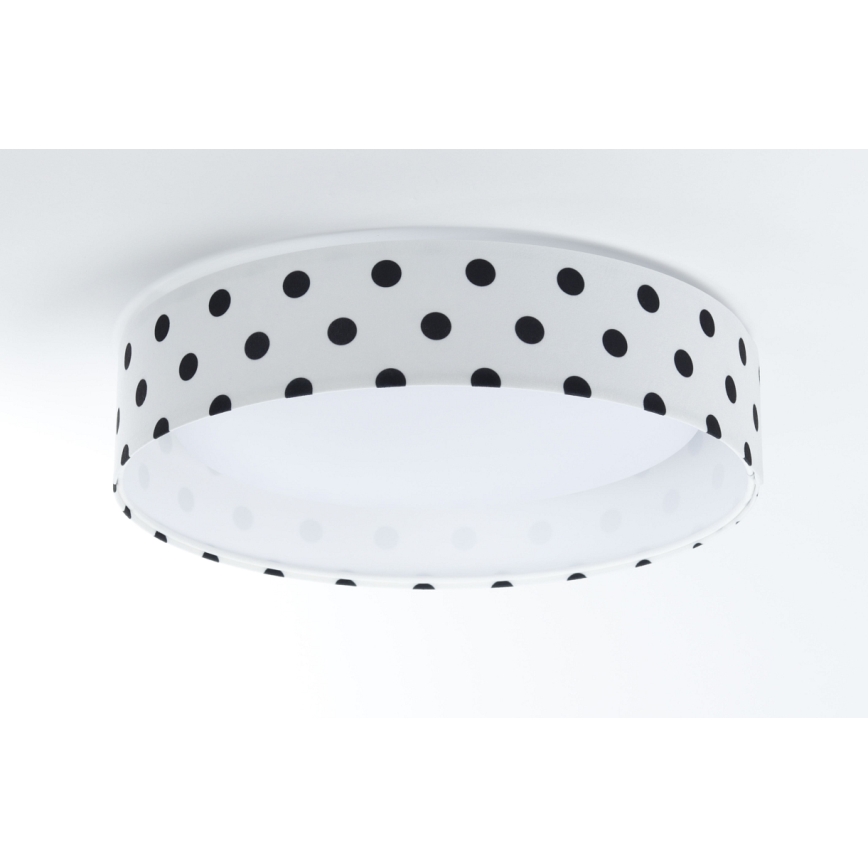LED Dečije plafonsko svetlo GALAXY KIDS LED/24W/230V sa tačkicama bela/crna