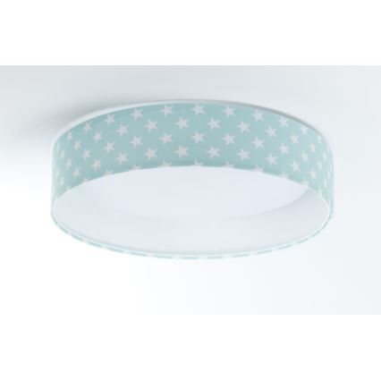 LED dečije plafonsko svetlo GALAXY KIDS LED/24W/230V zvezdice zelena/bela