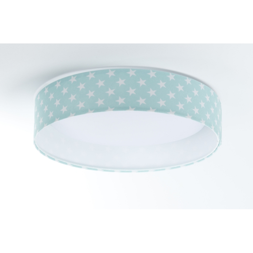 LED dečije plafonsko svetlo GALAXY KIDS LED/24W/230V zvezdice zelena/bela