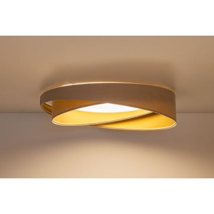 LED plafonsko svetlo GALAXY MODERN, 24W, 230V, Ø 55 cm, bež/zlatna