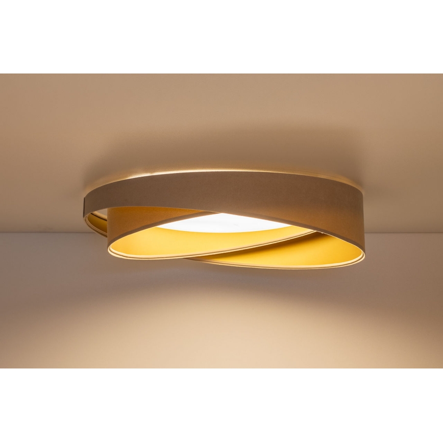 LED plafonsko svetlo GALAXY MODERN, 24W, 230V, Ø 55 cm, bež/zlatna