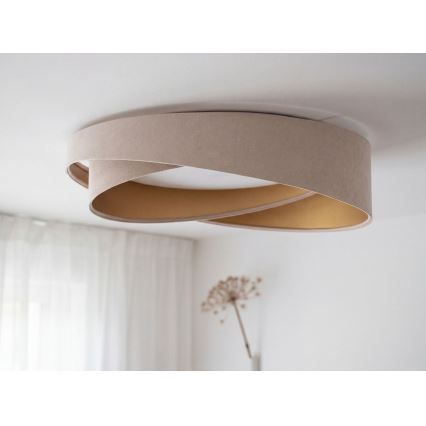 LED plafonsko svetlo GALAXY MODERN, 24W, 230V, Ø 55 cm, bež/zlatna