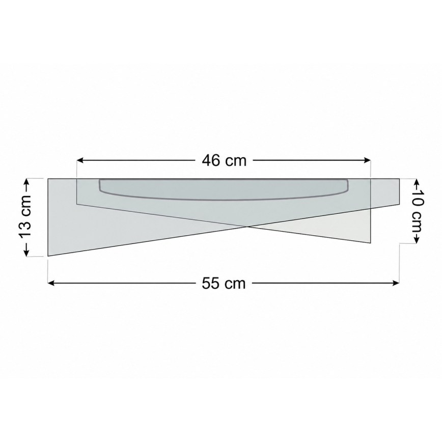 LED plafonsko svetlo GALAXY MODERN LED/24W/230V pr. 55 cm belo/zlatno